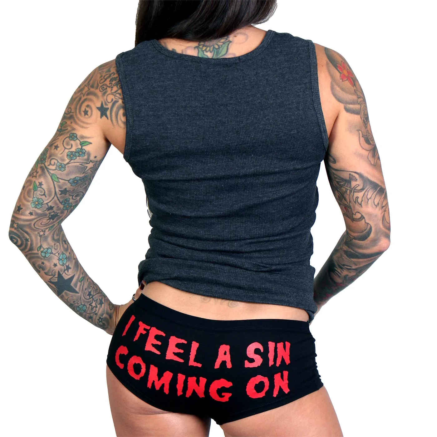 Luxury Hot Leathers PTB7251 I Feel A Sin Coming On Boy Shorts High-Quality