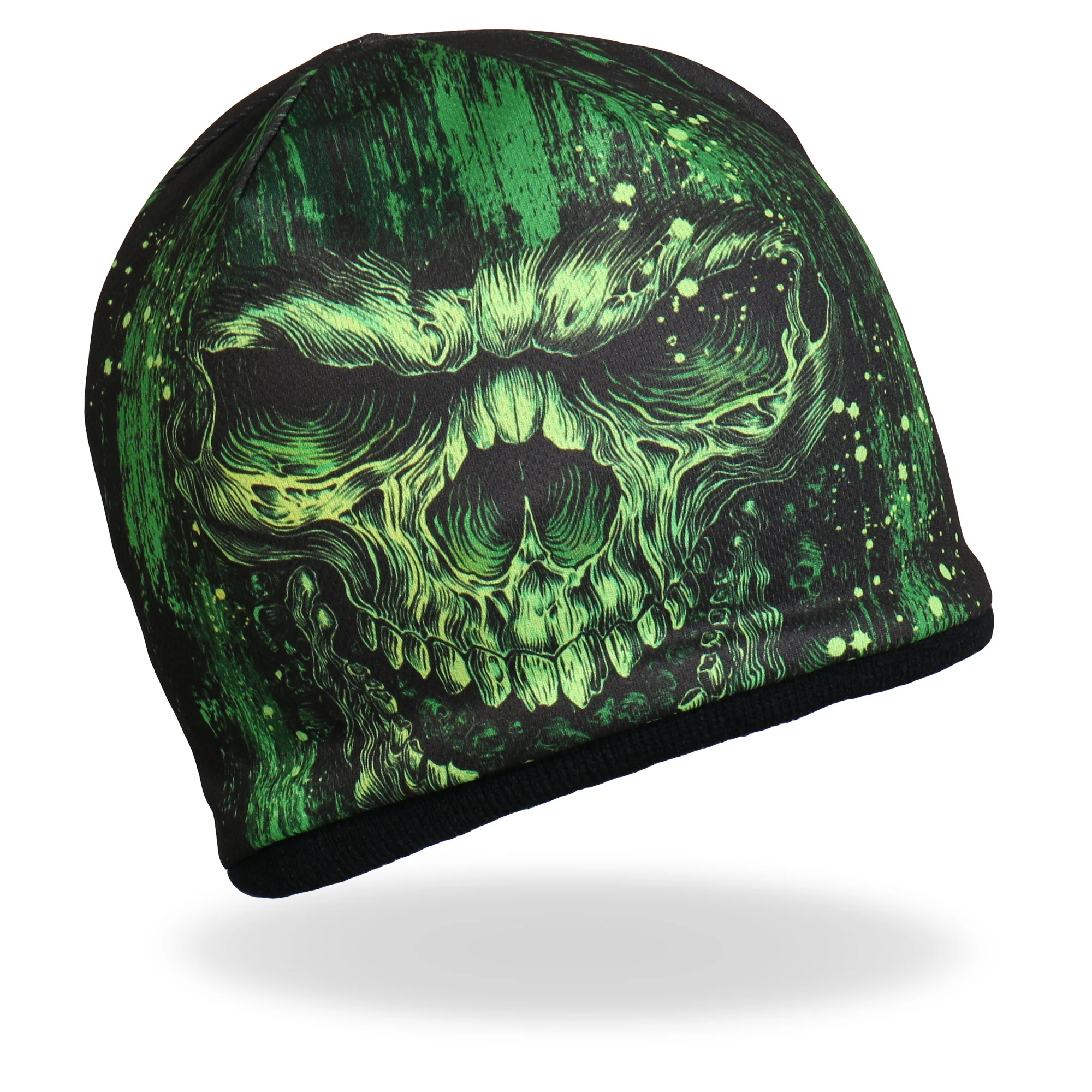 Advanced Hot Leathers KHC1028 Sublimated Shredder Skull Beanie Verified