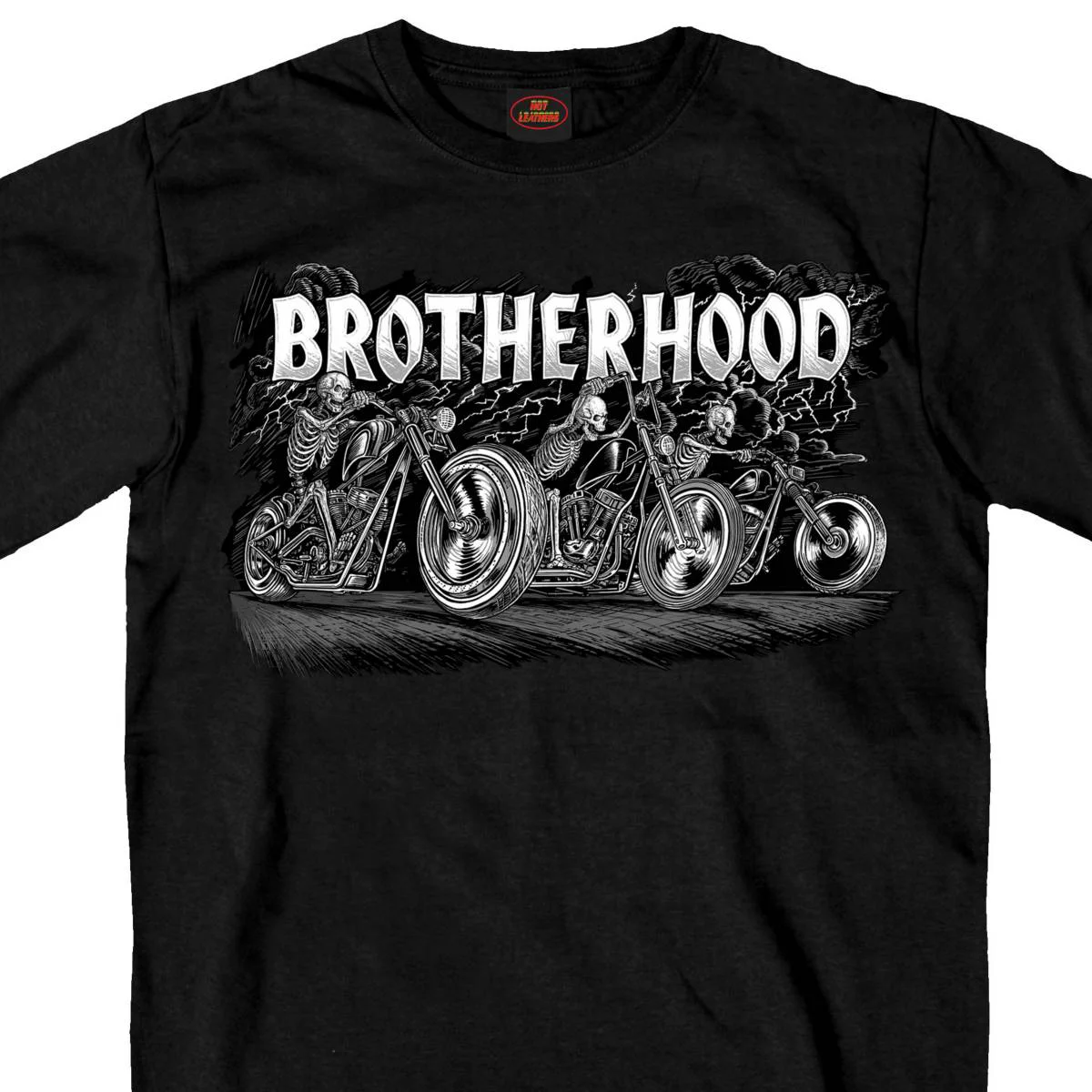 Premium Hot Leathers GMS1408 Men s Ride As One Short Sleeve Black T-Shirt Refined