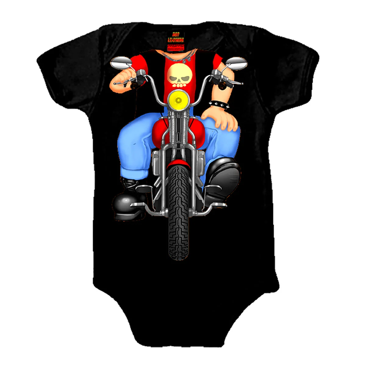 Traditional Hot Leathers GYS1019 Headless Boy Biker Bodysuit Modern