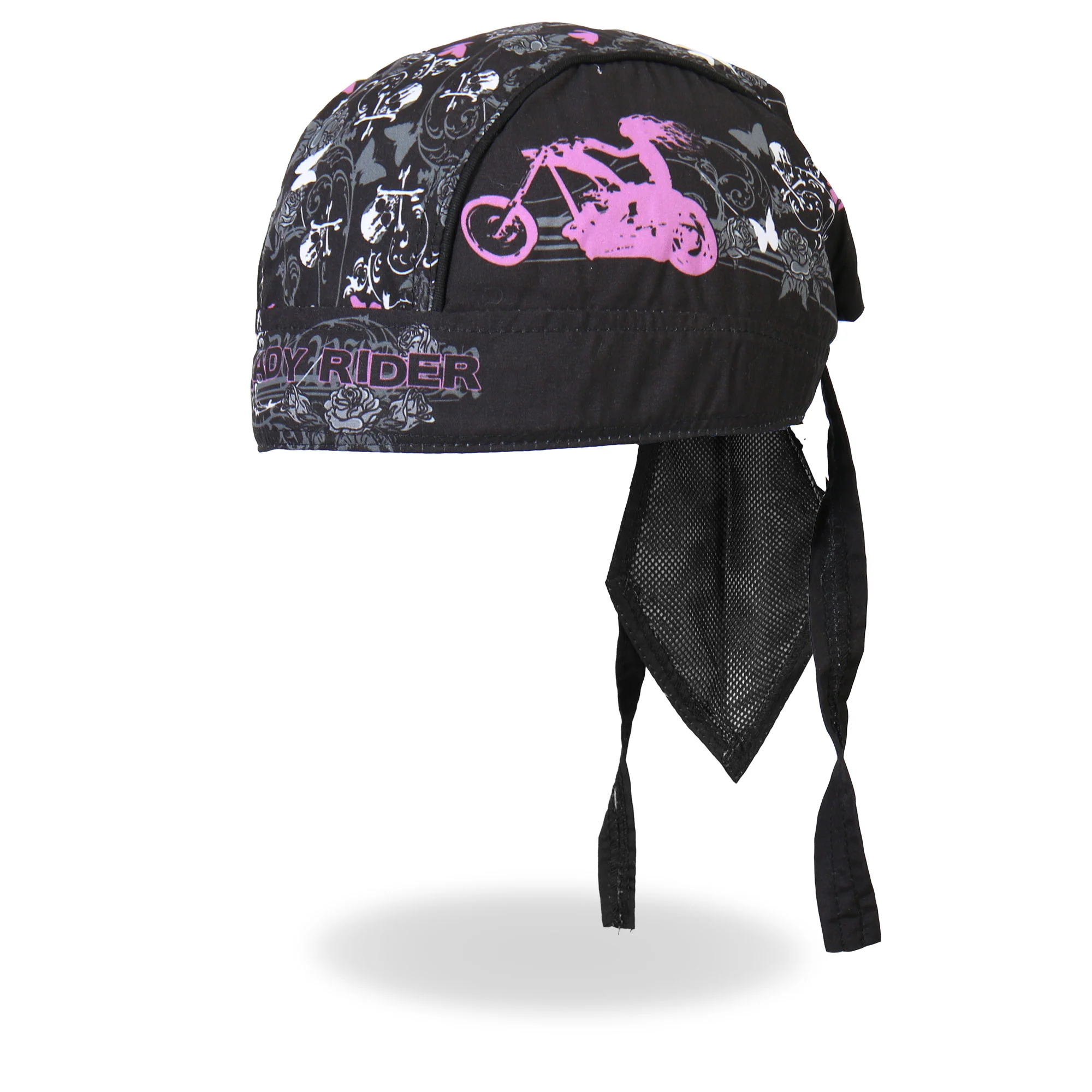 Flexible Hot Leathers HWH1022 Lady Rider Stud Headwrap Relaxed