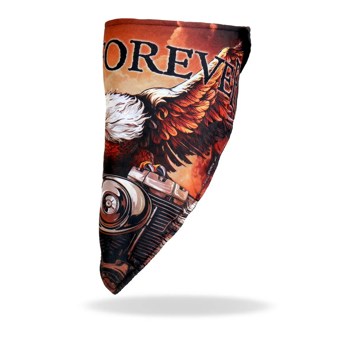 Professional Hot Leathers FWC1003 Storm Cloud Eagle Face Wrap Neck Warmer Durable