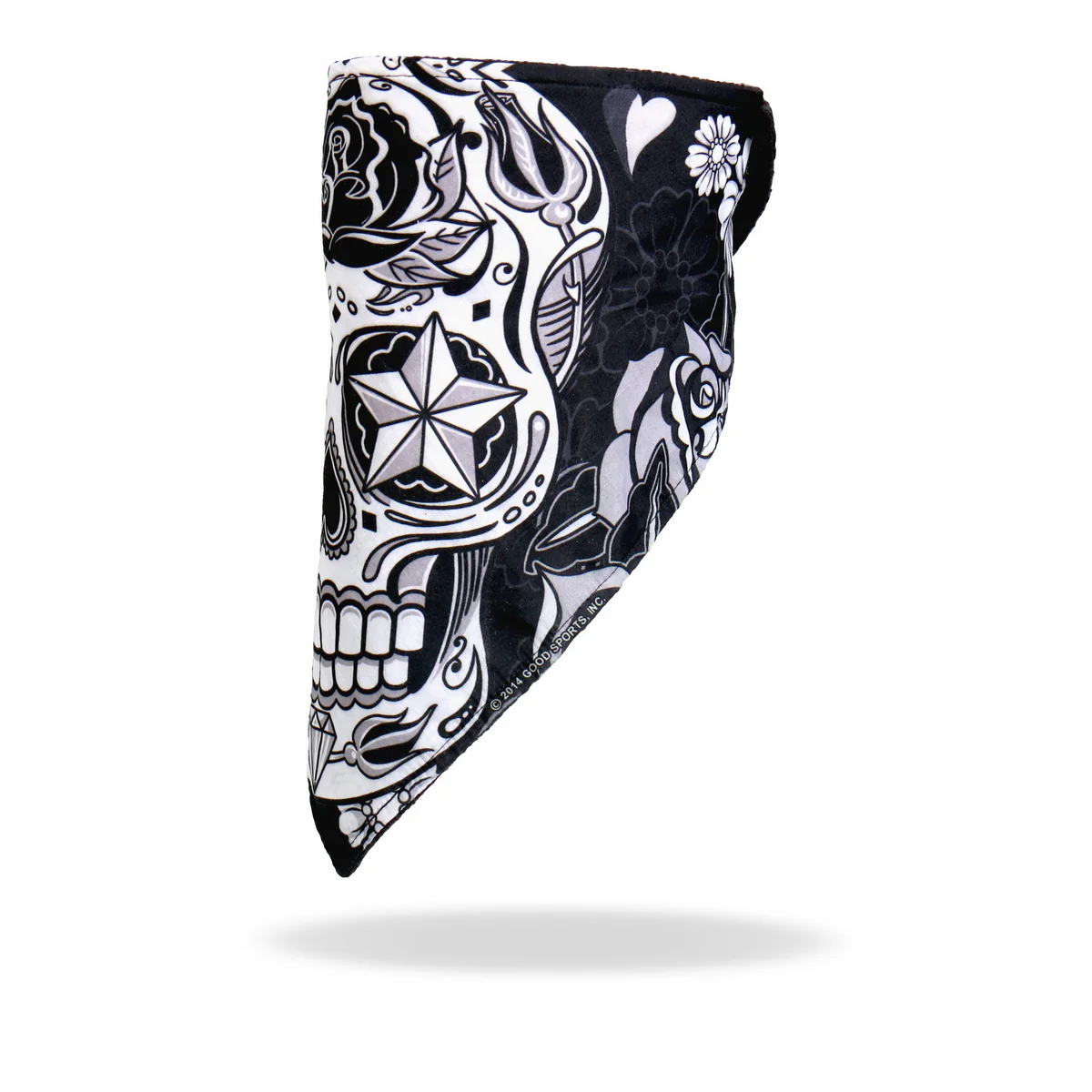 Elegant Hot Leathers FWC1002 Sugar Skull Face Wrap Neck Warmer Functional