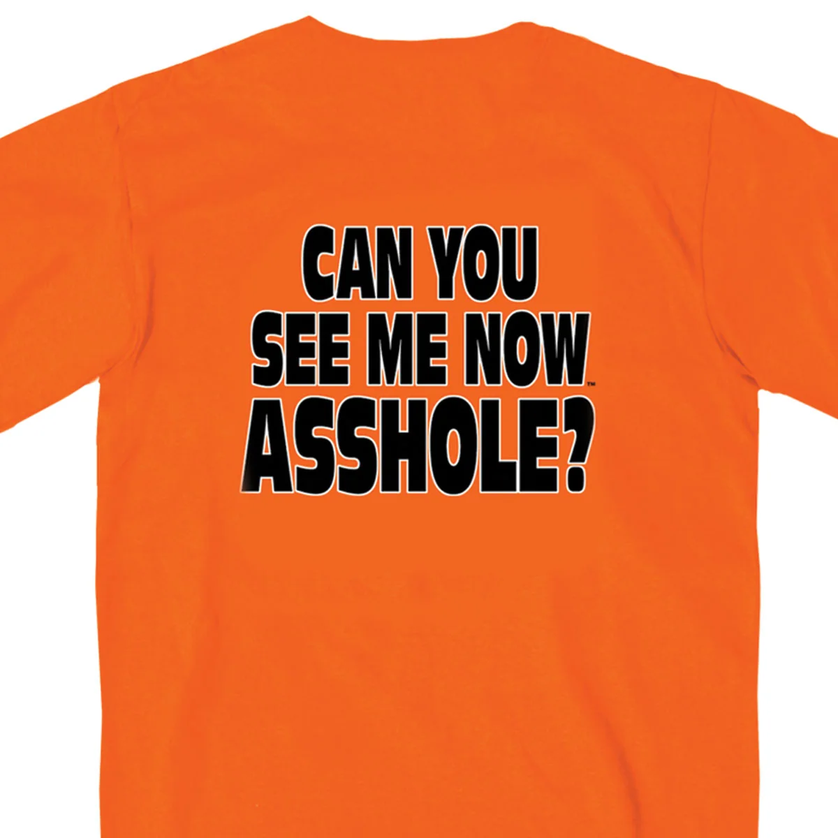 Pure Hot Leathers GMD1090 Mens ‘Can You See Me Now A ‘ Safety Orange T-Shirt First-Class
