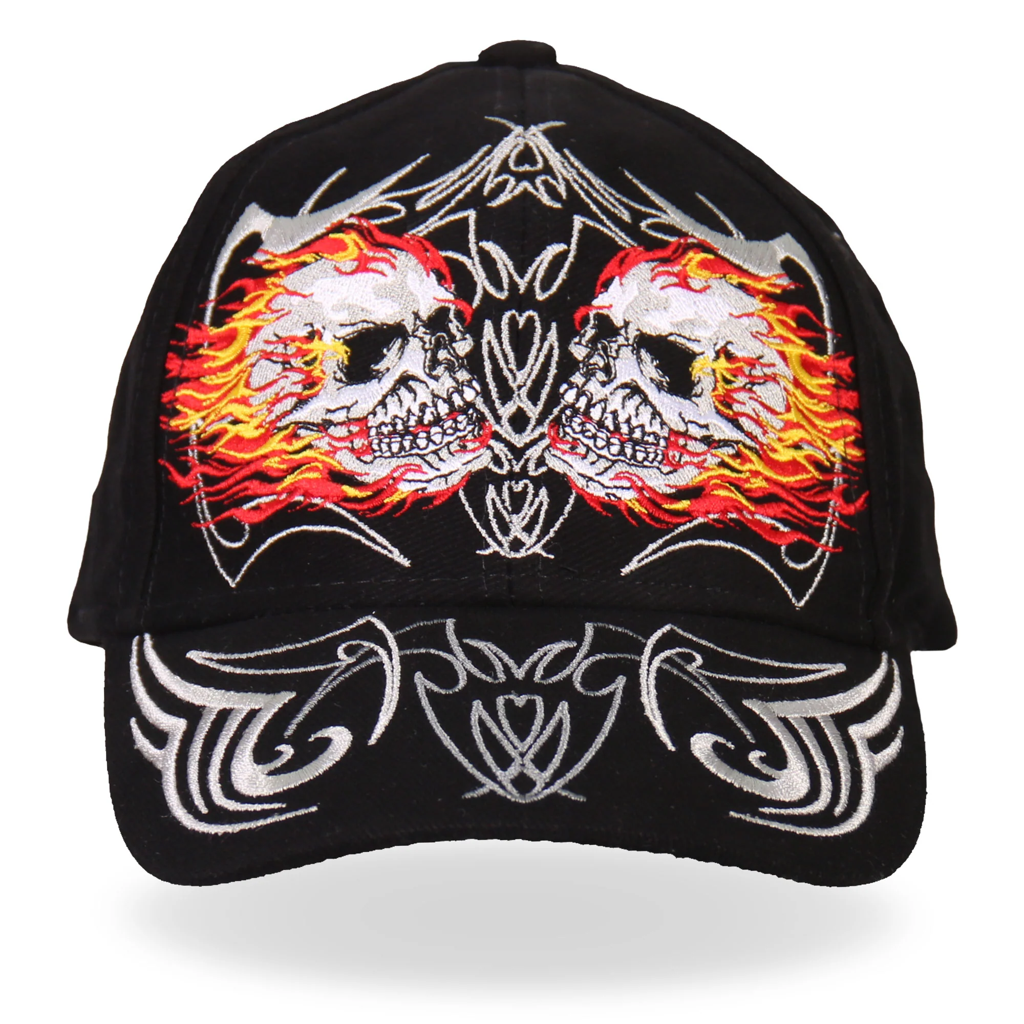 Practical Hot Leathers BCA1027 Mirror Skulls Ball Cap User-Friendly