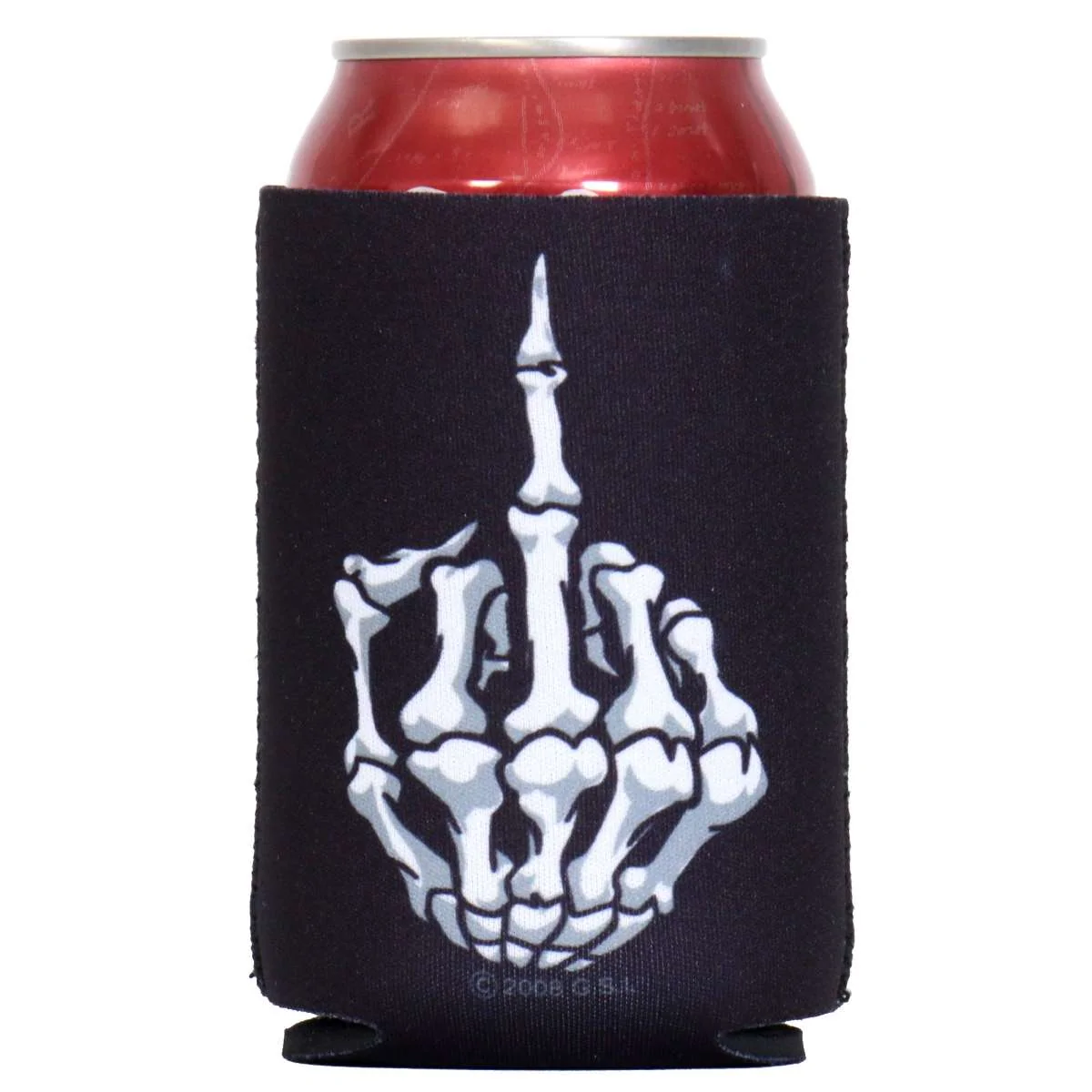 Traditional Hot Leathers Skeleton Middle Finger Can Wrap BVK3002 Reusable