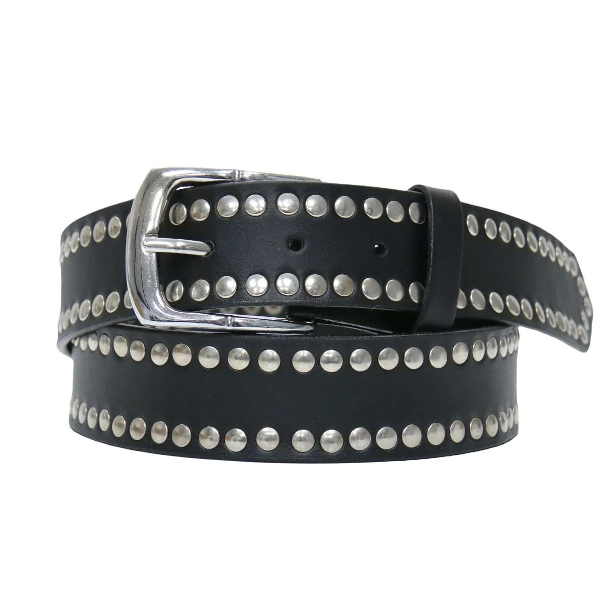 Luxury Hot Leathers BLA1128 Studded Leather Belt BLA1128 Solid