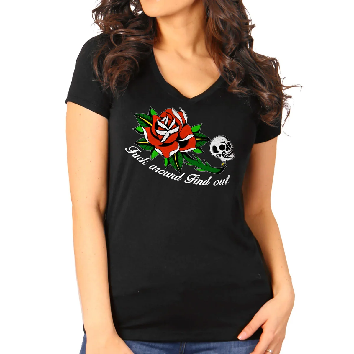 Exclusive Hot Leathers Ladies Fuck Around Find Out T-Shirt GLC1551 Easy-to-Use