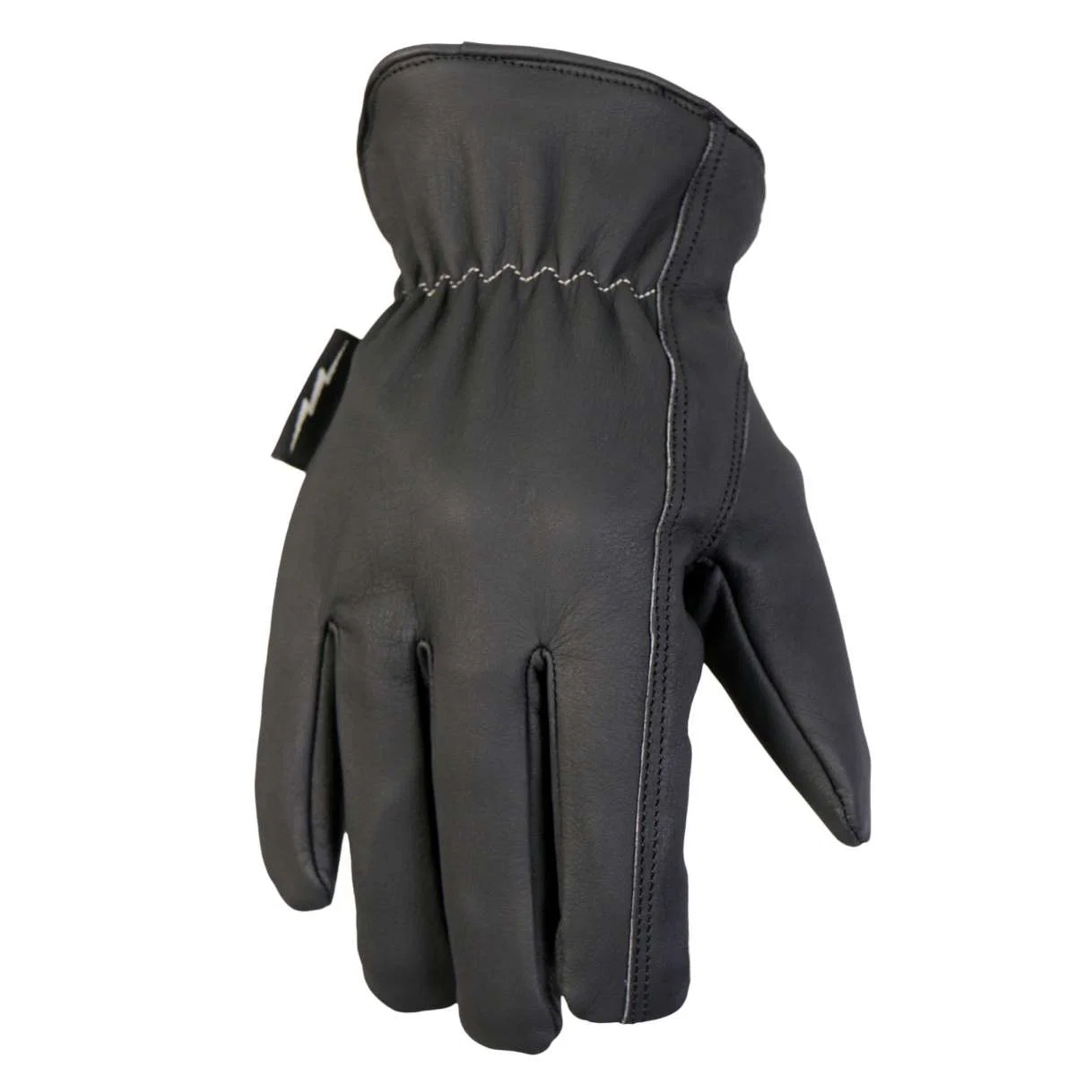 Stylish Hot Leathers Midnight Matte Leather Gloves GVM1030 Detailed