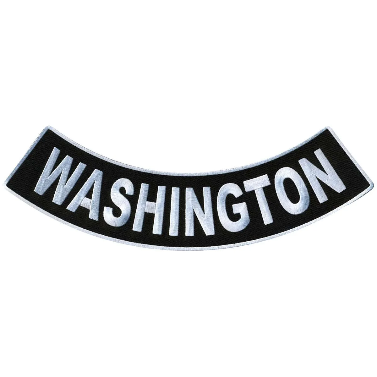 Premium Material Hot Leathers Washington 12 X 3 Bottom Rocker Patch PPM5093 Stylish