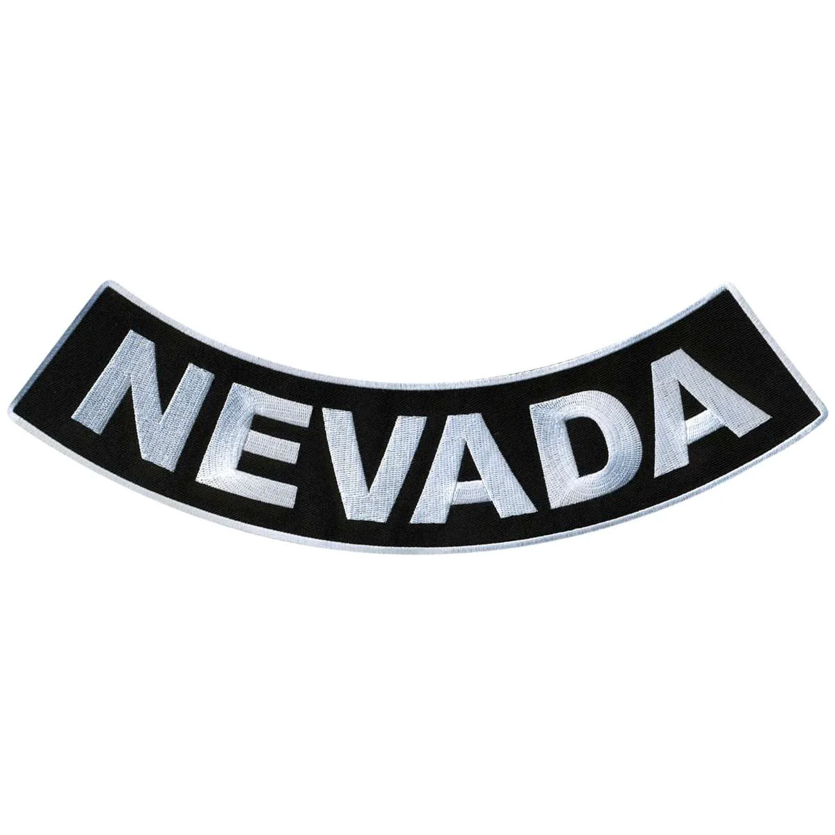 Solid Hot Leathers Nevada 12 X 3 Bottom Rocker Patch PPM5055 Clean