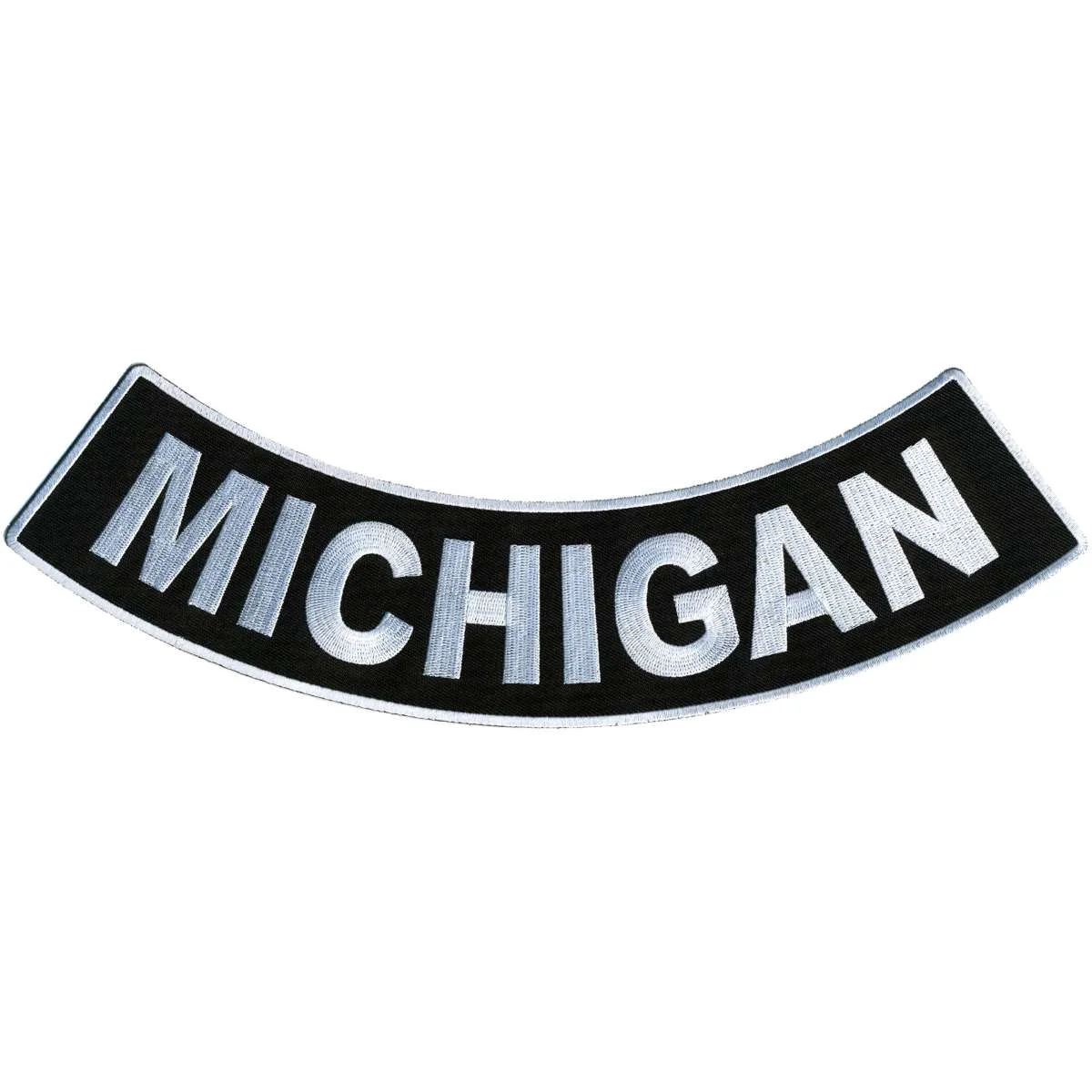 Fashionable Hot Leathers Michigan 12 X 3 Bottom Rocker Patch PPM5043 Selected