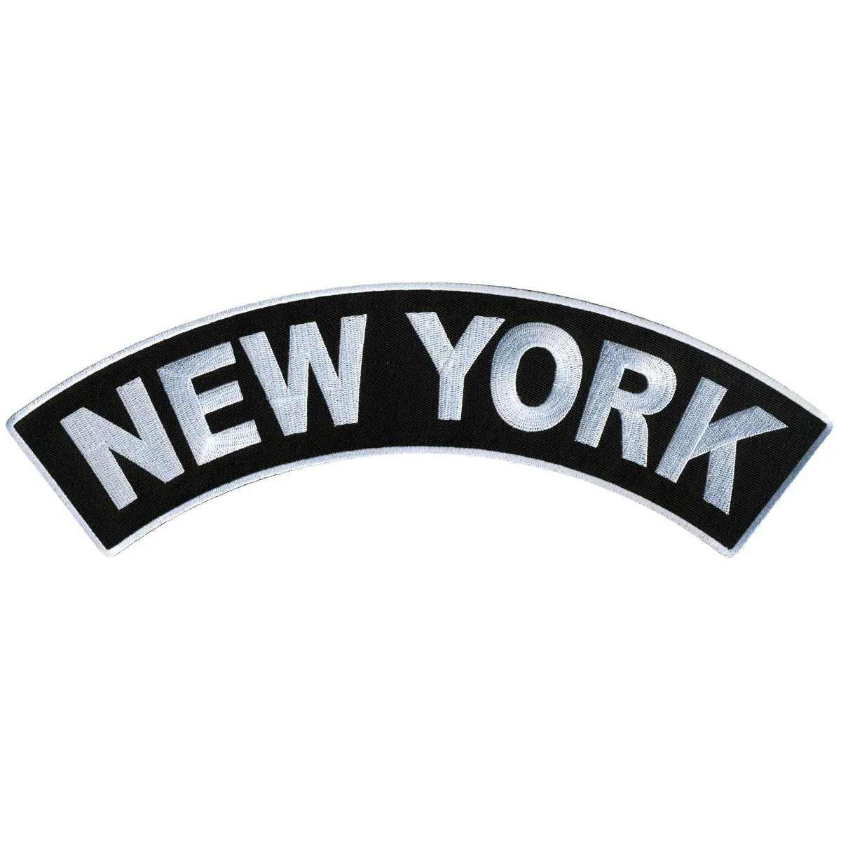 Advanced Hot Leathers New York 12 X 3 Top Rocker Patch PPM4063 Lightweight