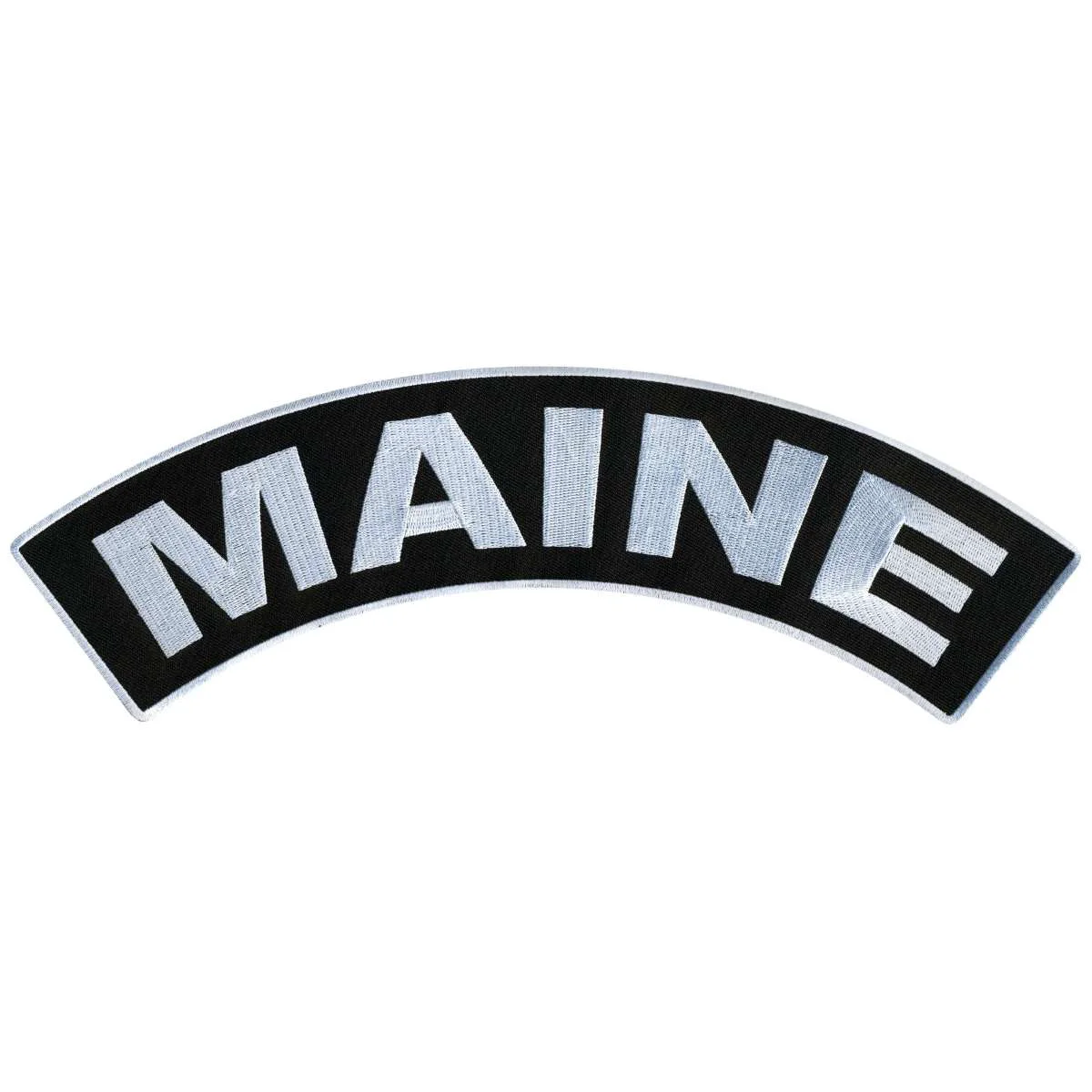 Effective Hot Leathers Maine 12 X 3 Top Rocker Patch PPM4037 Fashionable