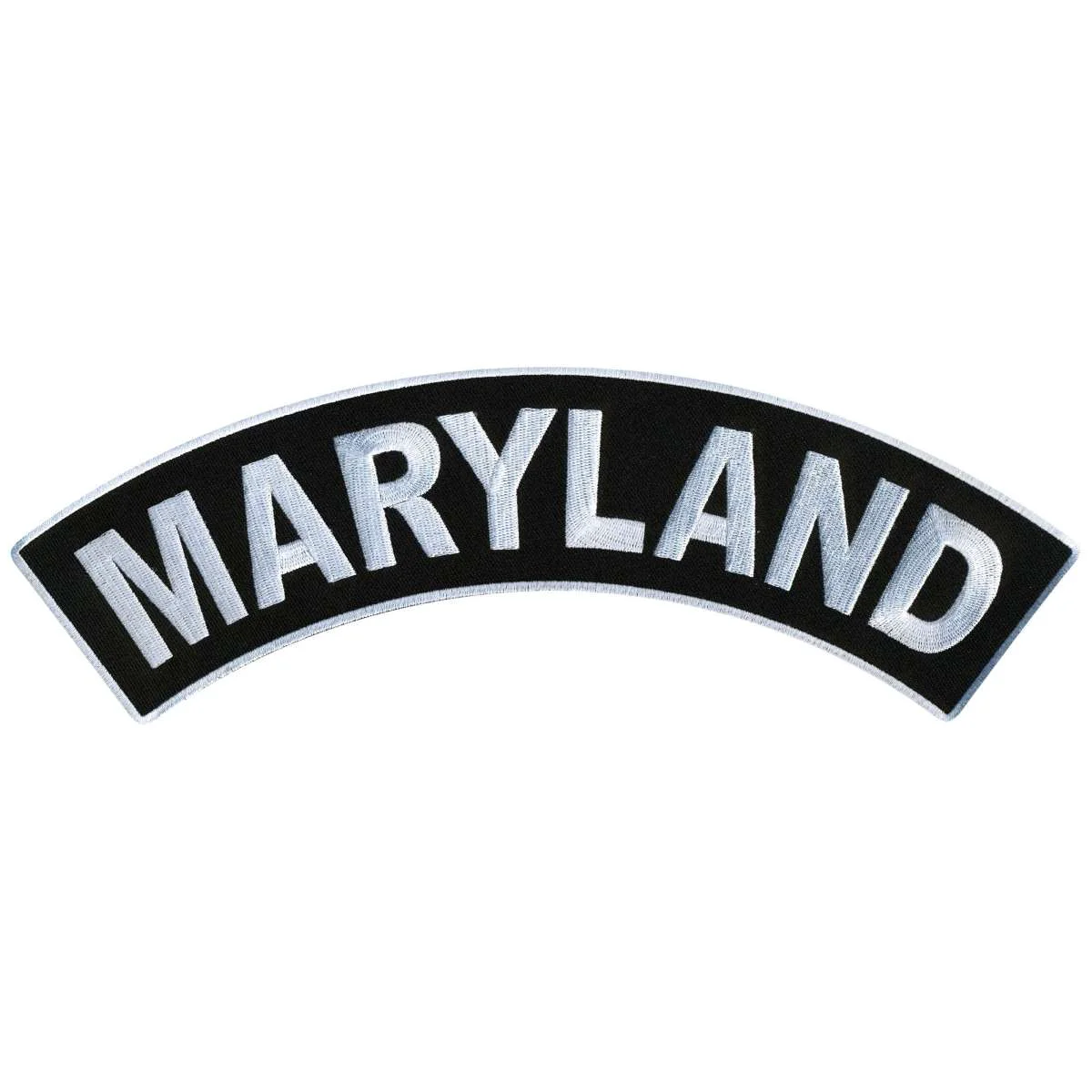 Flexible Hot Leathers Maryland 12 X 3 Top Rocker Patch PPM4039 Solid