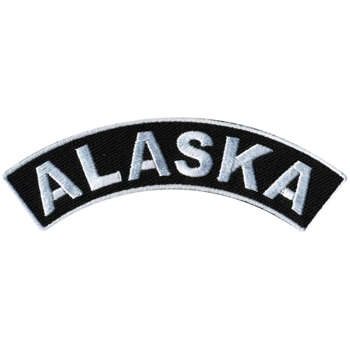 First-Class Hot Leathers Alaska 4 X 1 Top Rocker Patch PPM4004 High-End
