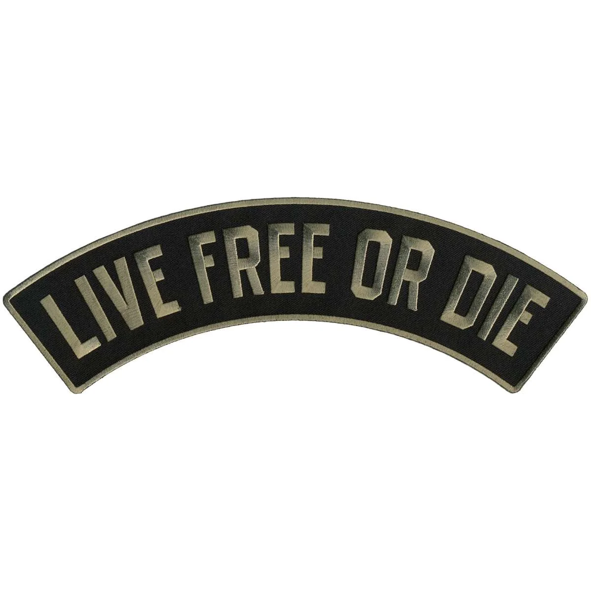 Reliable Hot Leathers Live Or Die 12 X 3 Top Rocker Patch PPM4139 Elite