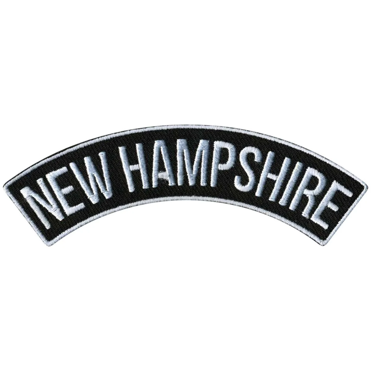 Original Hot Leathers New Hampshire 4 X 1 Top Rocker Patch PPM4058 Superior
