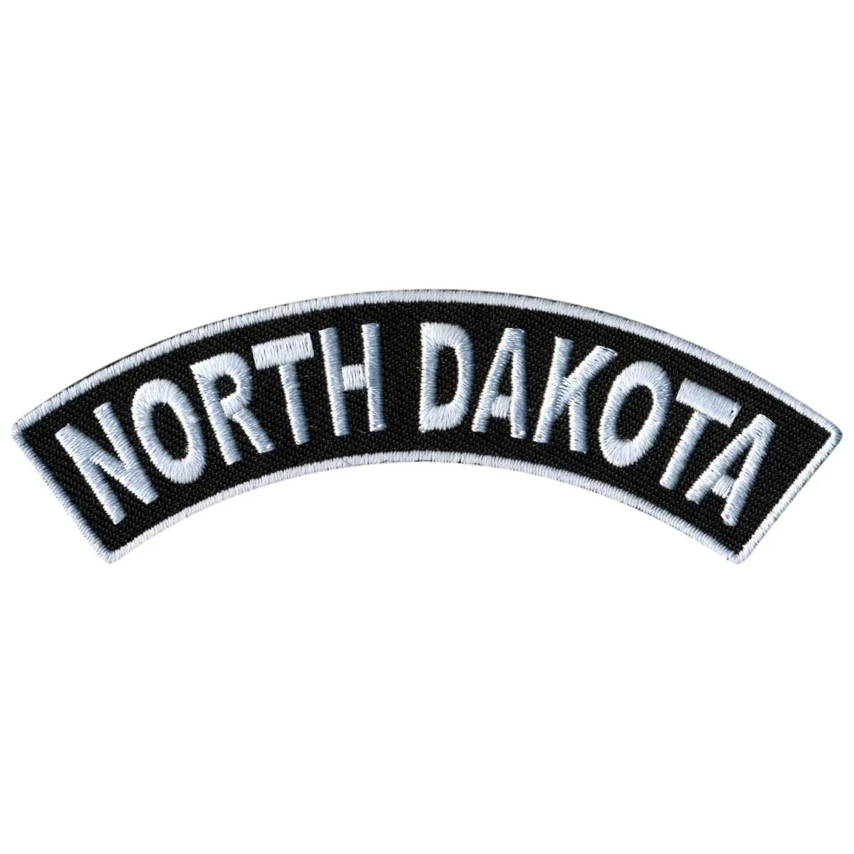 Reliable Hot Leathers North Dakota 4 X 1 Top Rocker Patch PPM4068 Fashionable