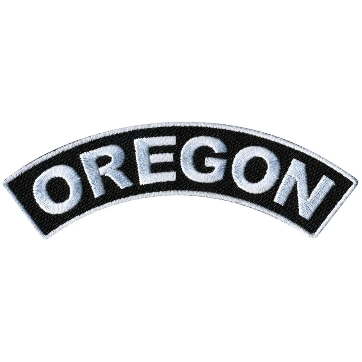Recyclable Hot Leathers Oregon 4 X 1 Top Rocker Patch PPM4074 Optimized