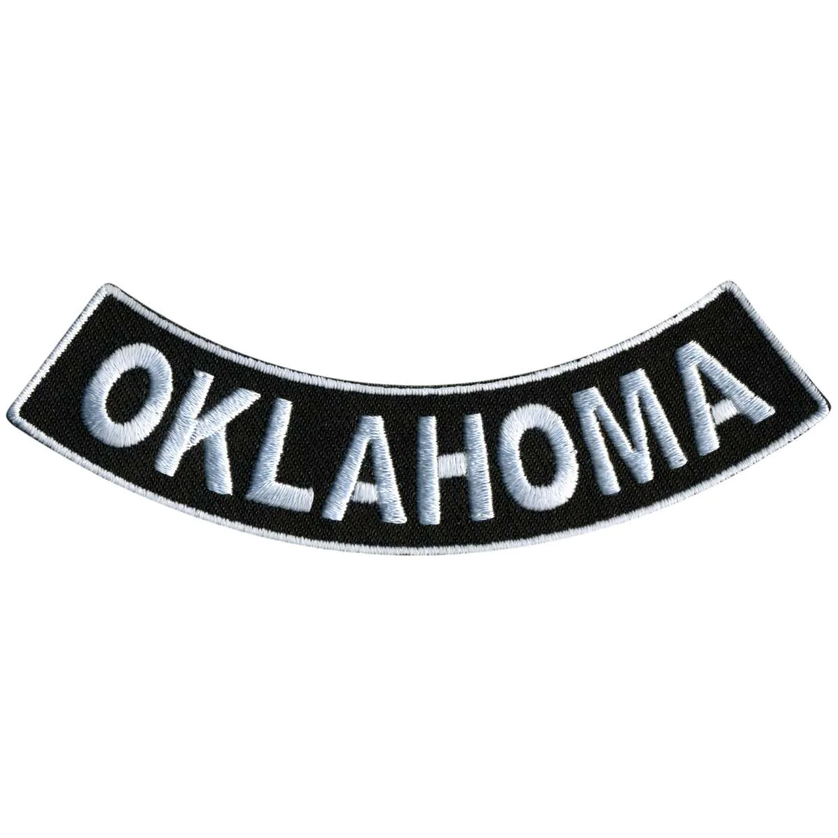 Effective Hot Leathers Oklahoma 4 X 1 Bottom Rocker Patch PPM5072 Clean