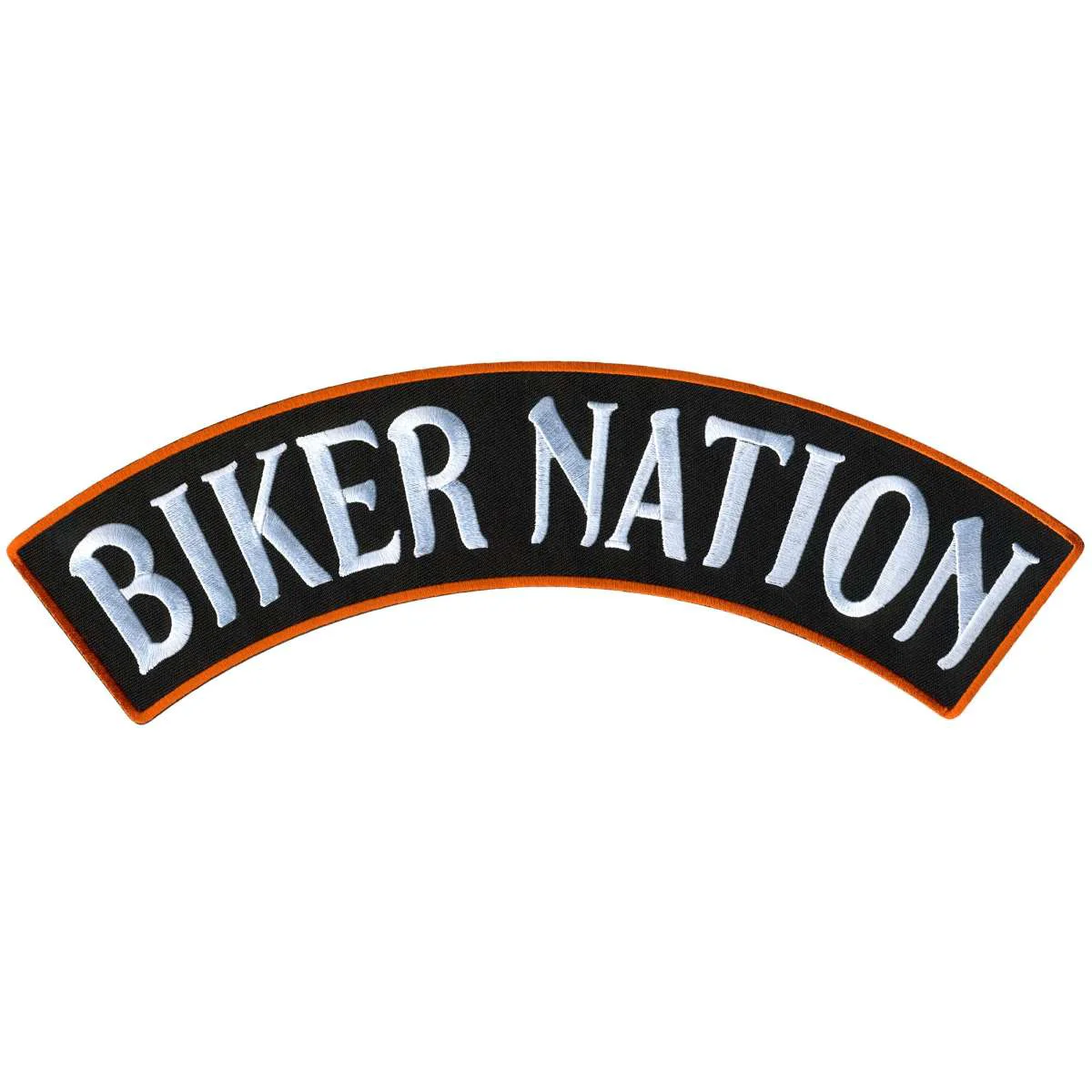 Flexible Hot Leathers Biker Nation 12 X 3 Top Rocker Patch PPM4183 Pure