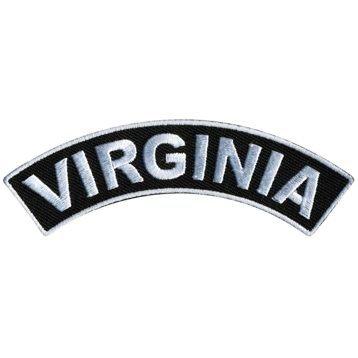 Superior Hot Leathers Virginia 4 X 1 Top Rocker Patch PPM4092 Fashionable