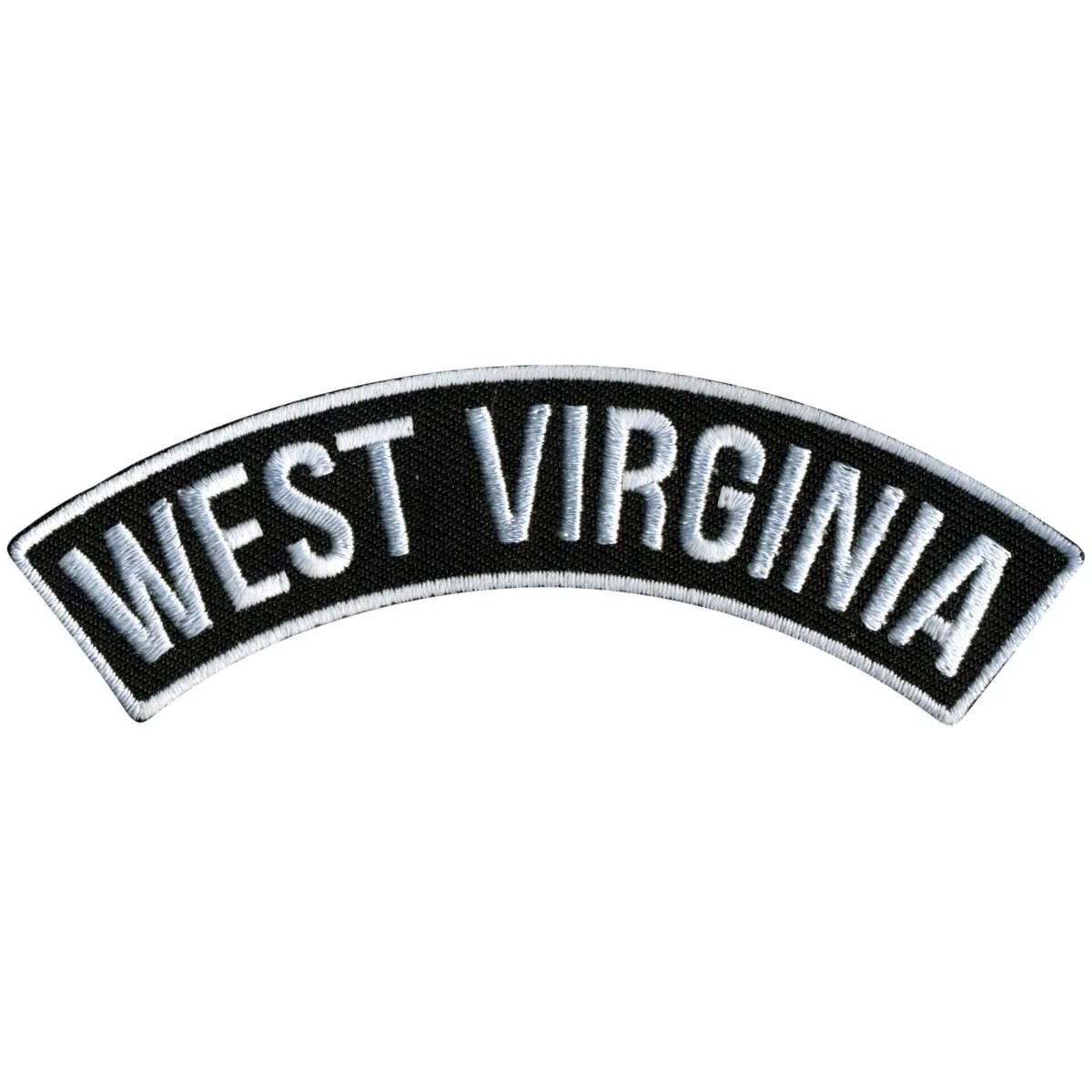 High-End Hot Leathers West Virginia 4 X 1 Top Rocker Patch PPM4096 Dependable
