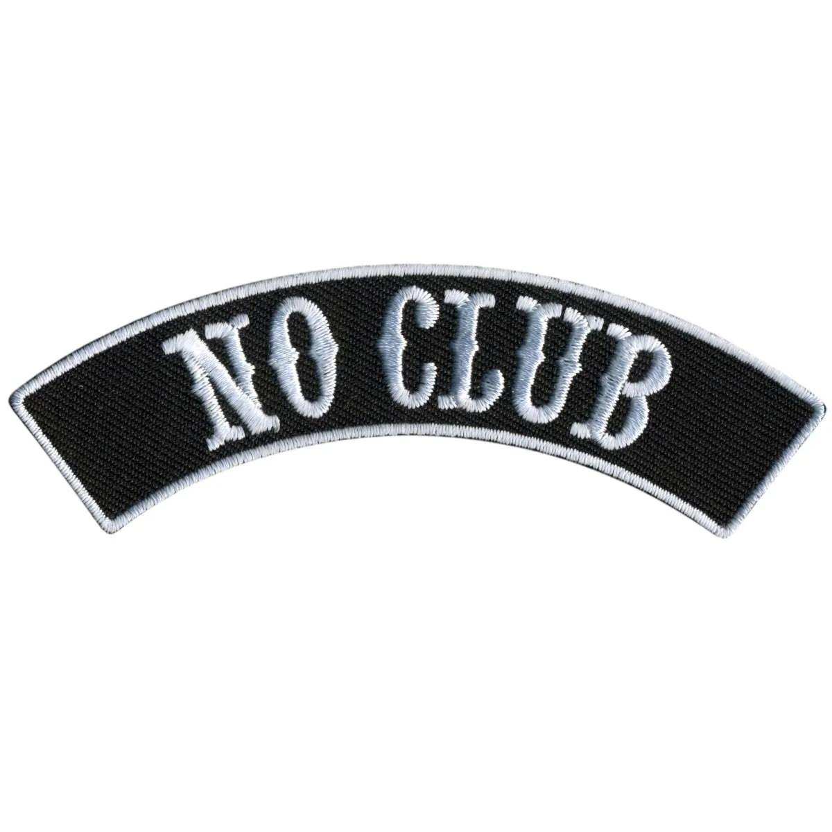 Modern Hot Leathers No Club 4 X 1 Top Rocker Patch PPM4172 Easy-to-Use