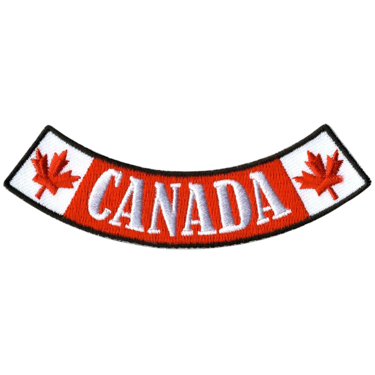 Clean Hot Leathers Canada 4 X 1 Bottom Rocker Patch PPM5122 Excellent