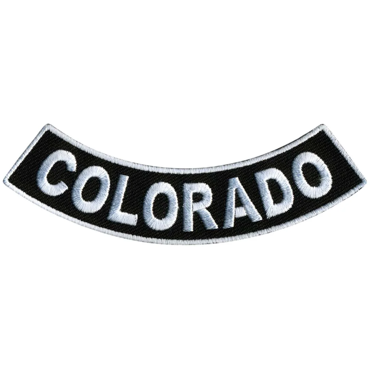 Exclusive Hot Leathers Colorado 4 X 1 Bottom Rocker Patch PPM5012 Comfortable