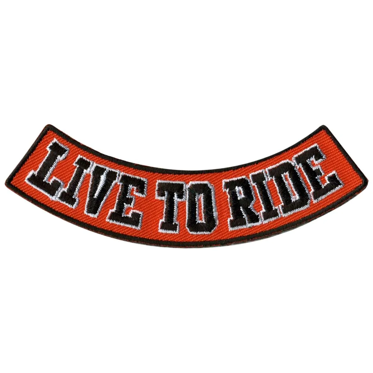 Long-Lasting Hot Leathers Live To Ride 4 X 1 Bottom Rocker Patch PPM5142 Fast