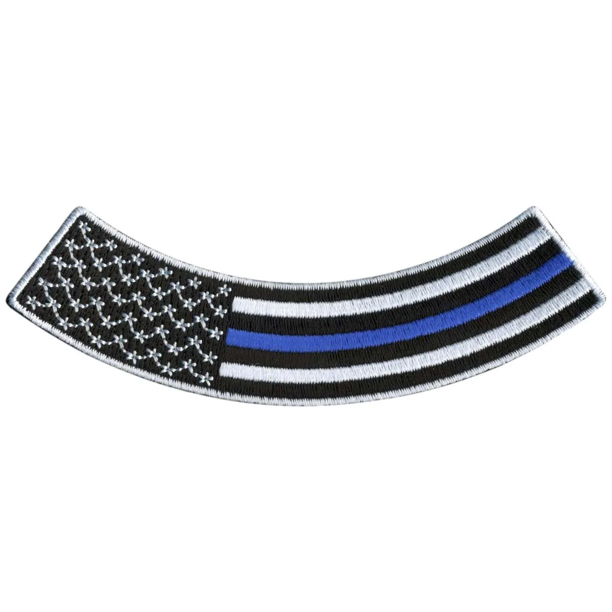 Breathable Hot Leathers Thin Blue Line 4 X 1 Bottom Rocker Patch PPM5158 Eco-Friendly