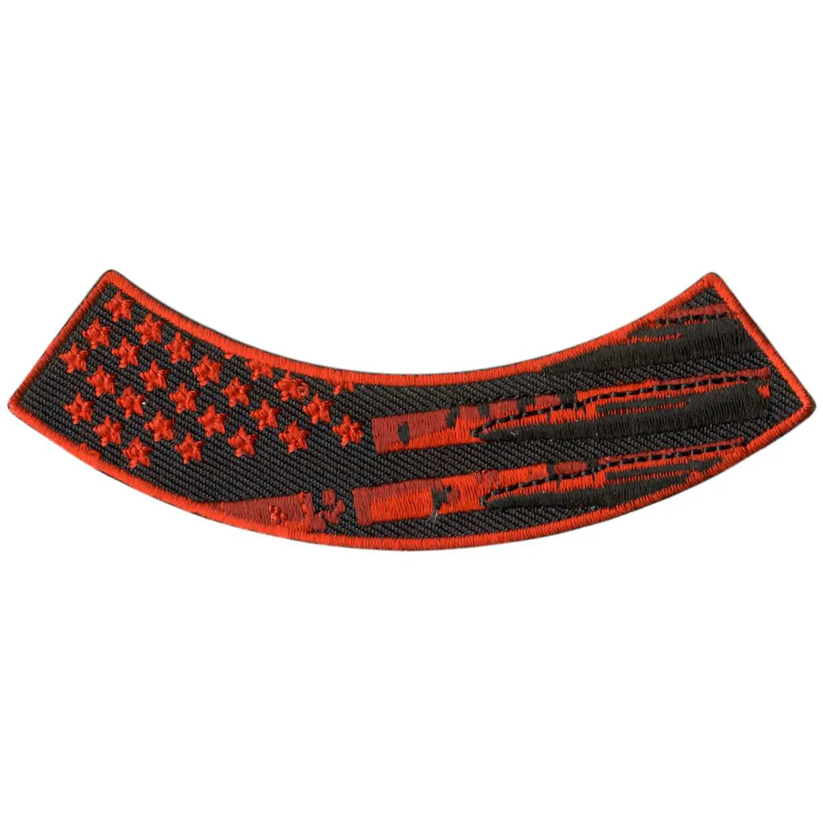 Modern Hot Leathers Flag Bullets 4 X 1 Bottom Rocker Patch PPM5188 High-Quality