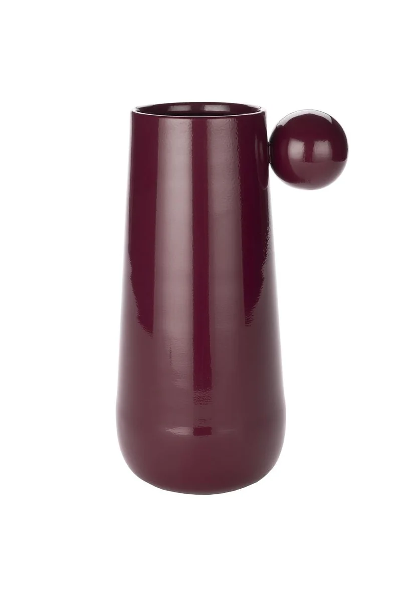 Easy-to-Use Large Dot Vase – Bordeaux Red Healthy