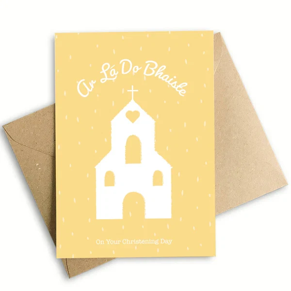 High-Grade Christening Day Greeting Card Expertly Made