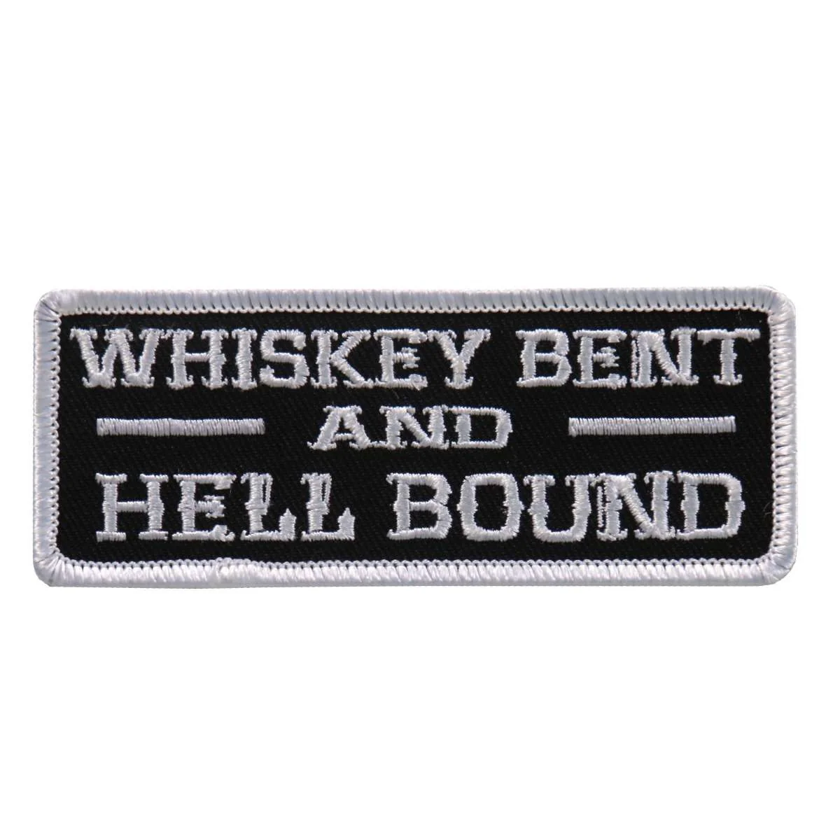 Fine Crafted Hot Leathers Whiskey Bent 4 x2 Patch PPL9657 Dependable