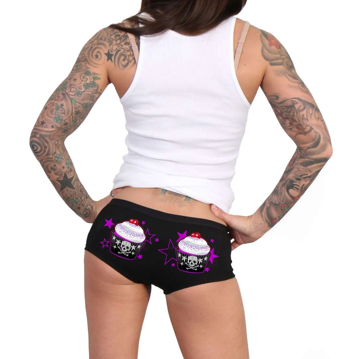 Functional Hot Leathers Cupcake Boy Shorts PTB7532 Genuine