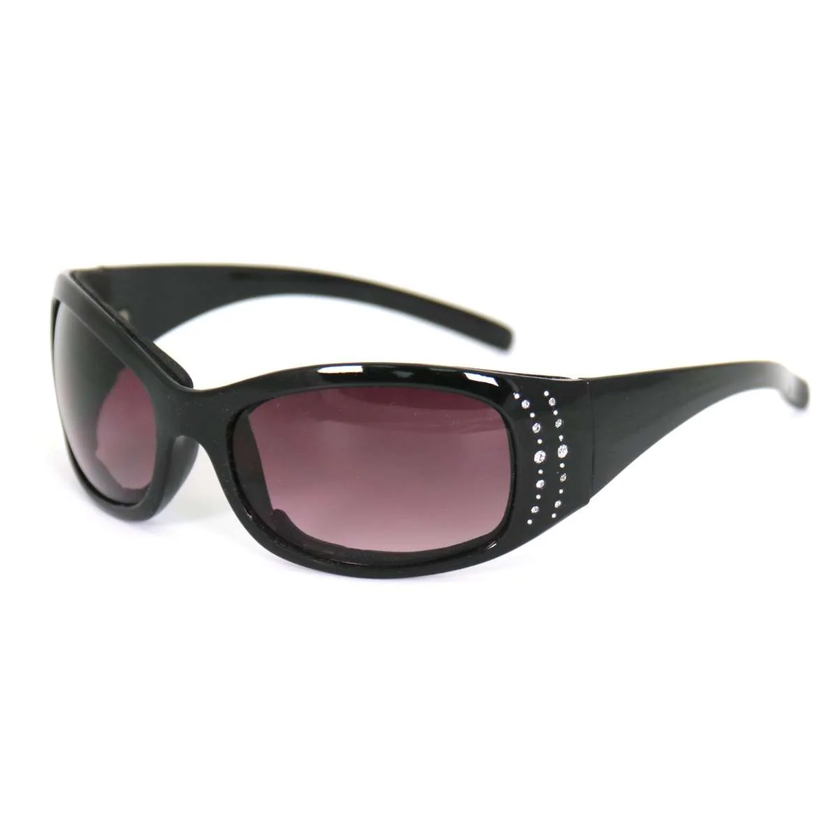Eco-Friendly Hot Leathers Bling Sunglasses with Foam Padding and Smoke Lenses SGL2048 Functional