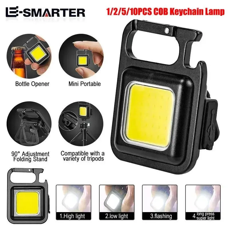 Premium Material Mini Portable Keychain COB Flashlight – Waterproof EDC Torch for Outdoor Emergencies Enhanced