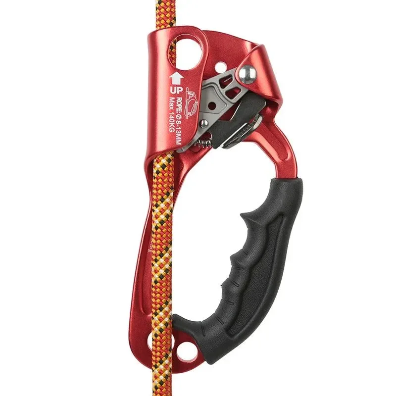Powerful Outdoor Rock Climbing SRT Professional Hand Ascender Device Mountaineer Handle Ascender Left Hand Right Hand Climbing Rope Tools Specialty