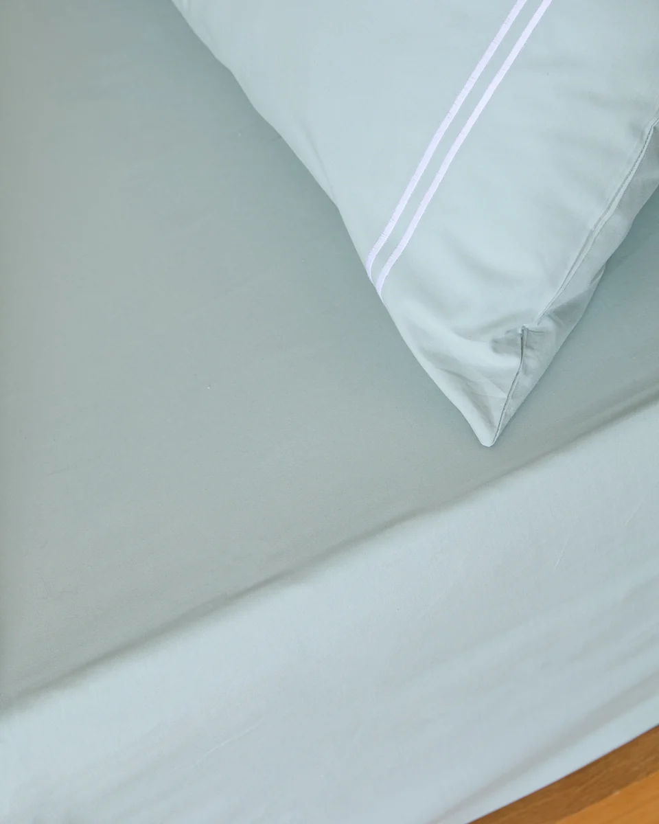 Effective Foxford Evelyn Sage Fitted Sheet Versatile