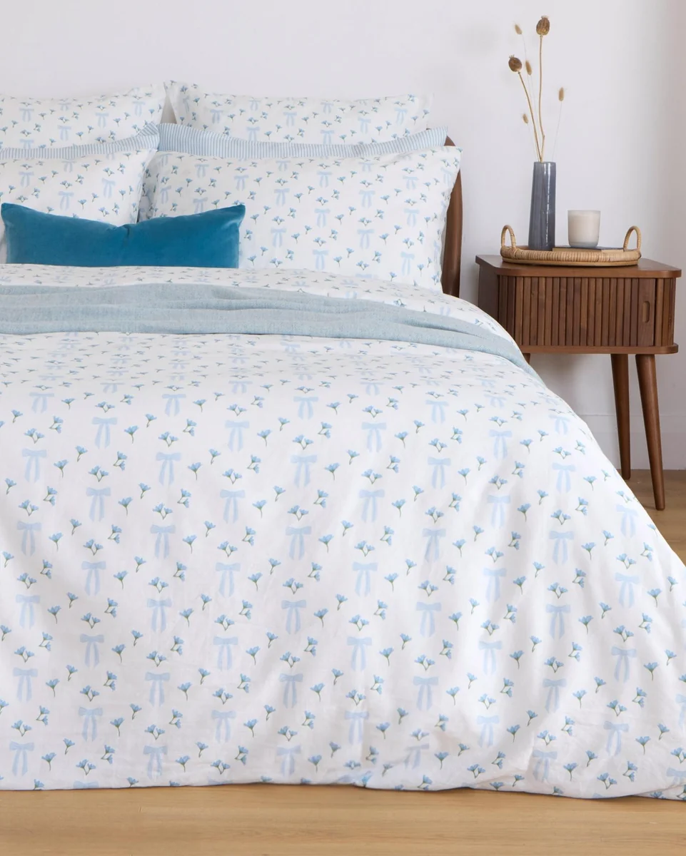 Minimalist Foxford Coastal Bow Duvet Set Flexible
