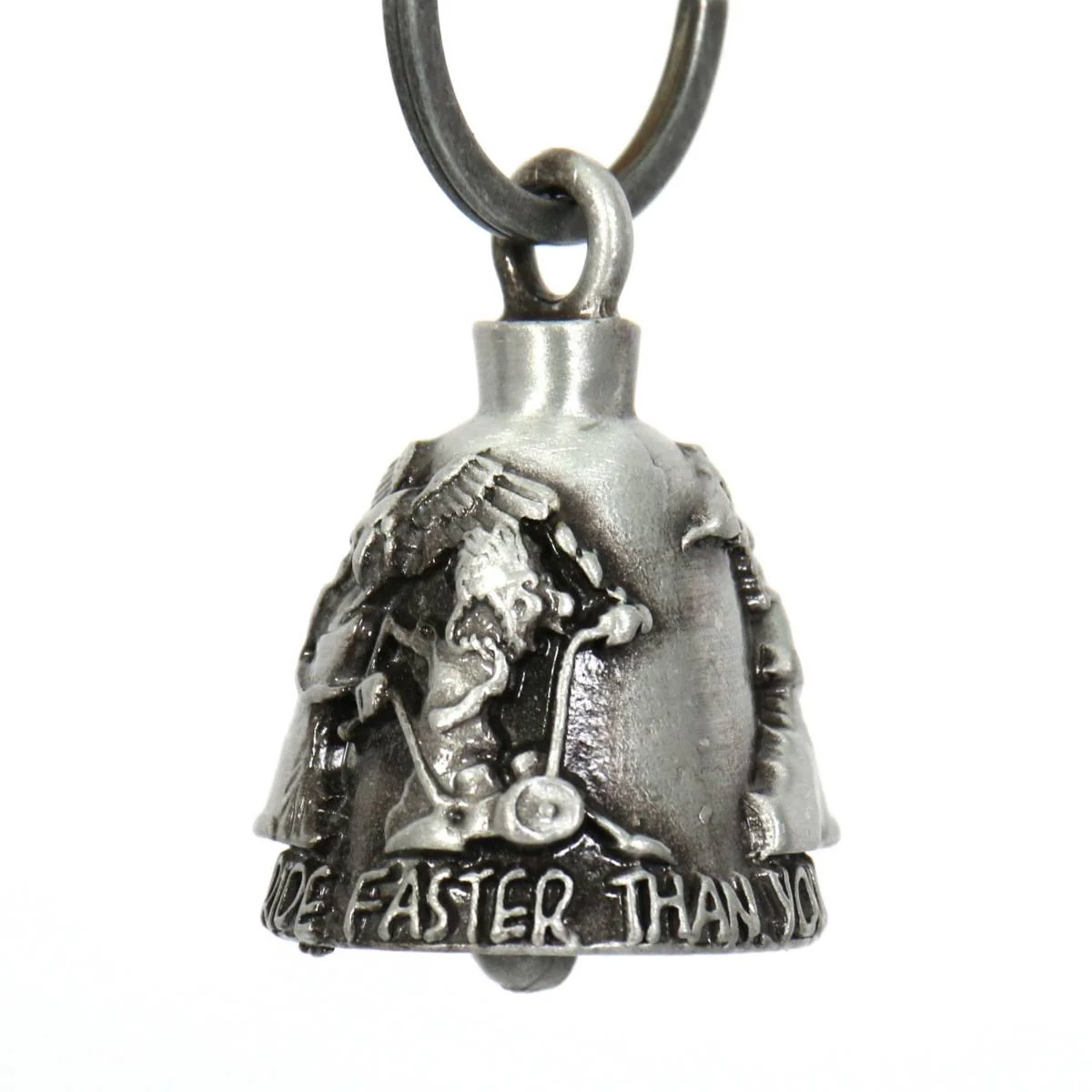 Classic Milwaukee Leather MLB9019 ‘ Ride Faster’ Motorcycle Good Luck Bell Key Chain Accessory for Bikers Premium Material