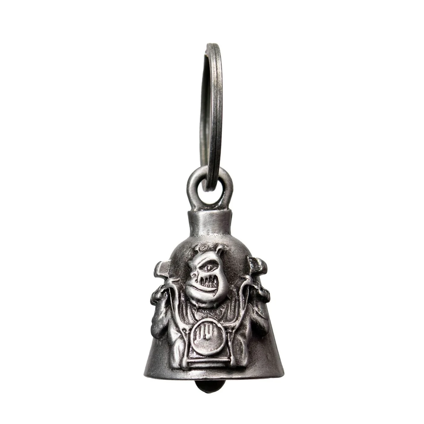 Versatile Milwaukee Leather MLB9053 ‘Bull Dog Bike’ Motorcycle Good Luck Bell Key Chain Accessory for Bikers Sophisticated