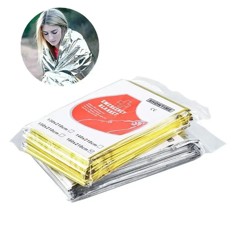 Professional Emergency Foil Thermal Blanket – Essential Outdoor Survival Gear for Hypothermia Prevention High-Quality