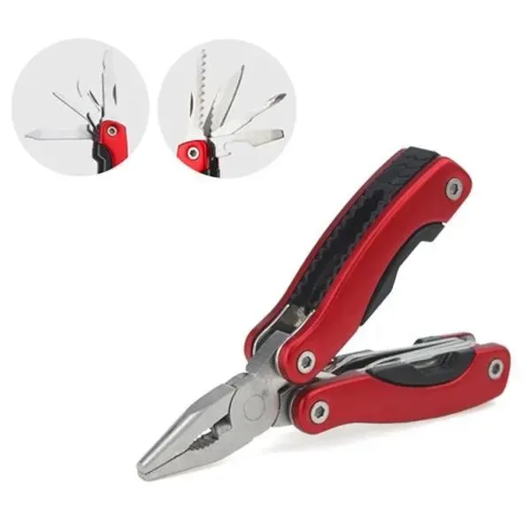 Prestigious Stainless Steel 9-in-1 Portable Multi-Tool Plier – Essential Camping Gear for Outdoor Survival Convenient