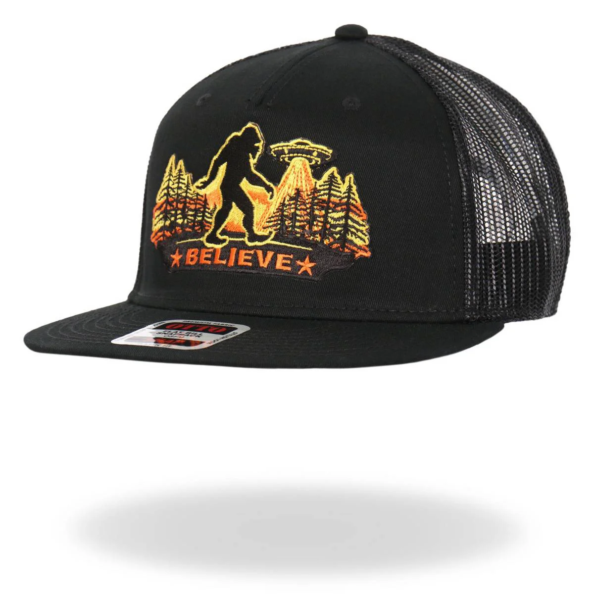 High-Quality Hot Leathers Black Believe Bigfoot Snapback Hat GSH2029 Original Design