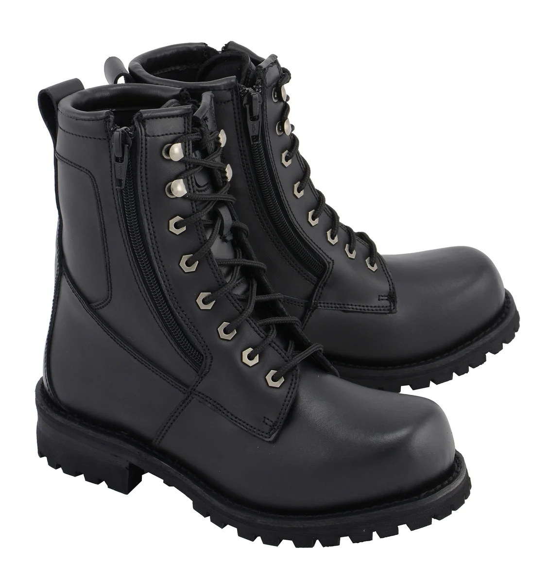Smart M Boss Motorcycle Apparel BOS49006 Men’s 9 Inch Black Trooper Leather Motorcycle Boots Exceptional