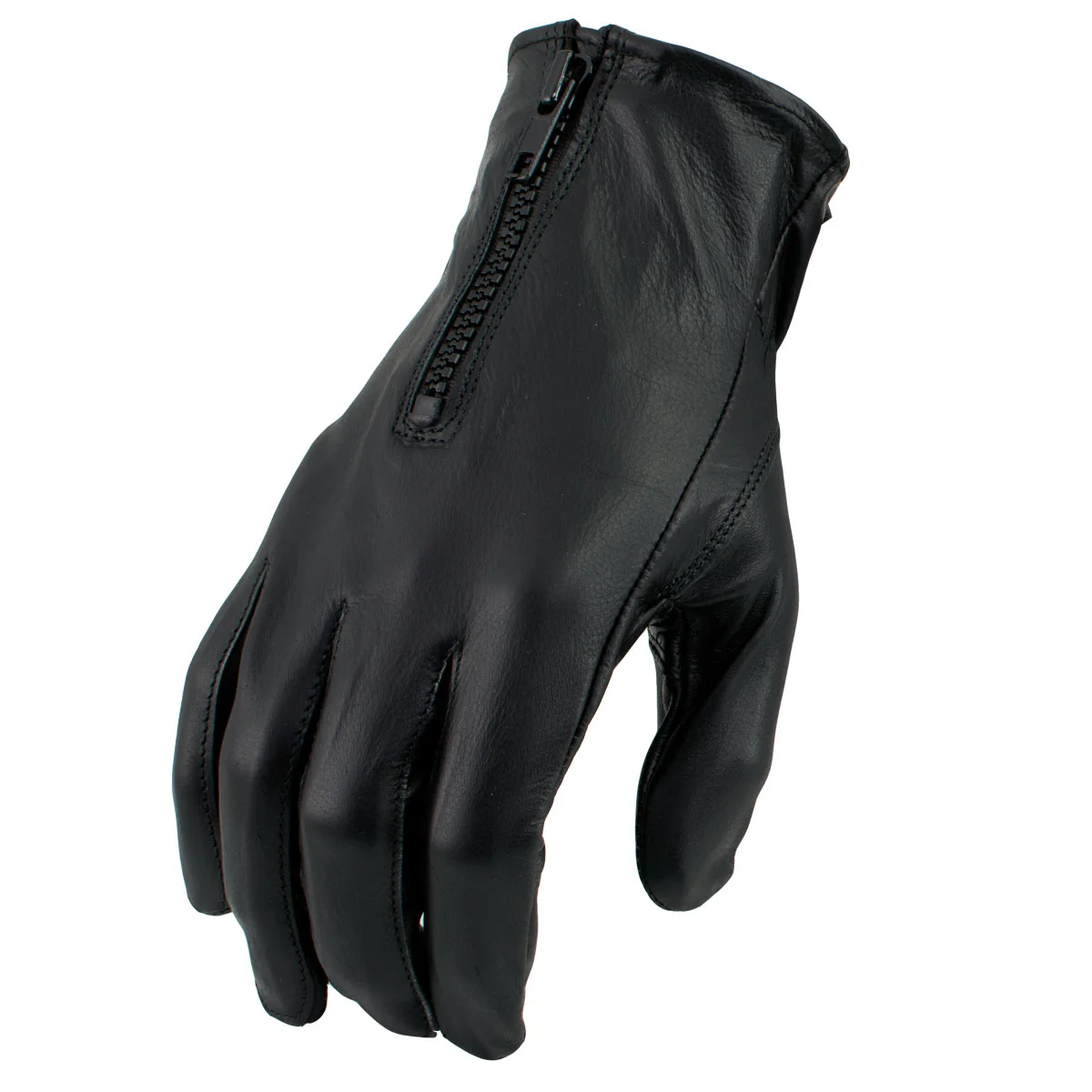 Safe Men s XG2054 Black Biker Leather Motorcycle Riding Gloves Elegant